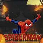 スパイダーマン ロボットを倒す